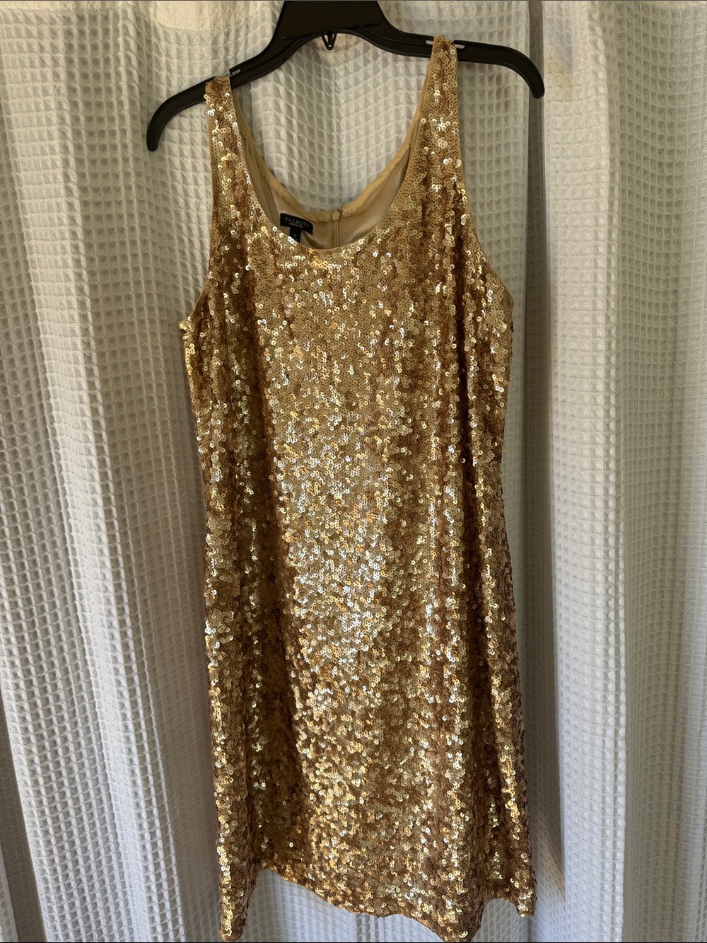 Talbots Gold Sequin Mini Dress